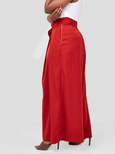 Izulu Natibu Pants - Burnt Orange - Shopzetu