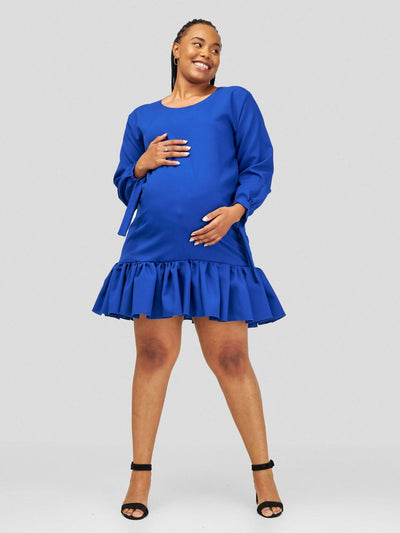 Vintlyne Shira Shift Dress - Royal Blue - Shopzetu