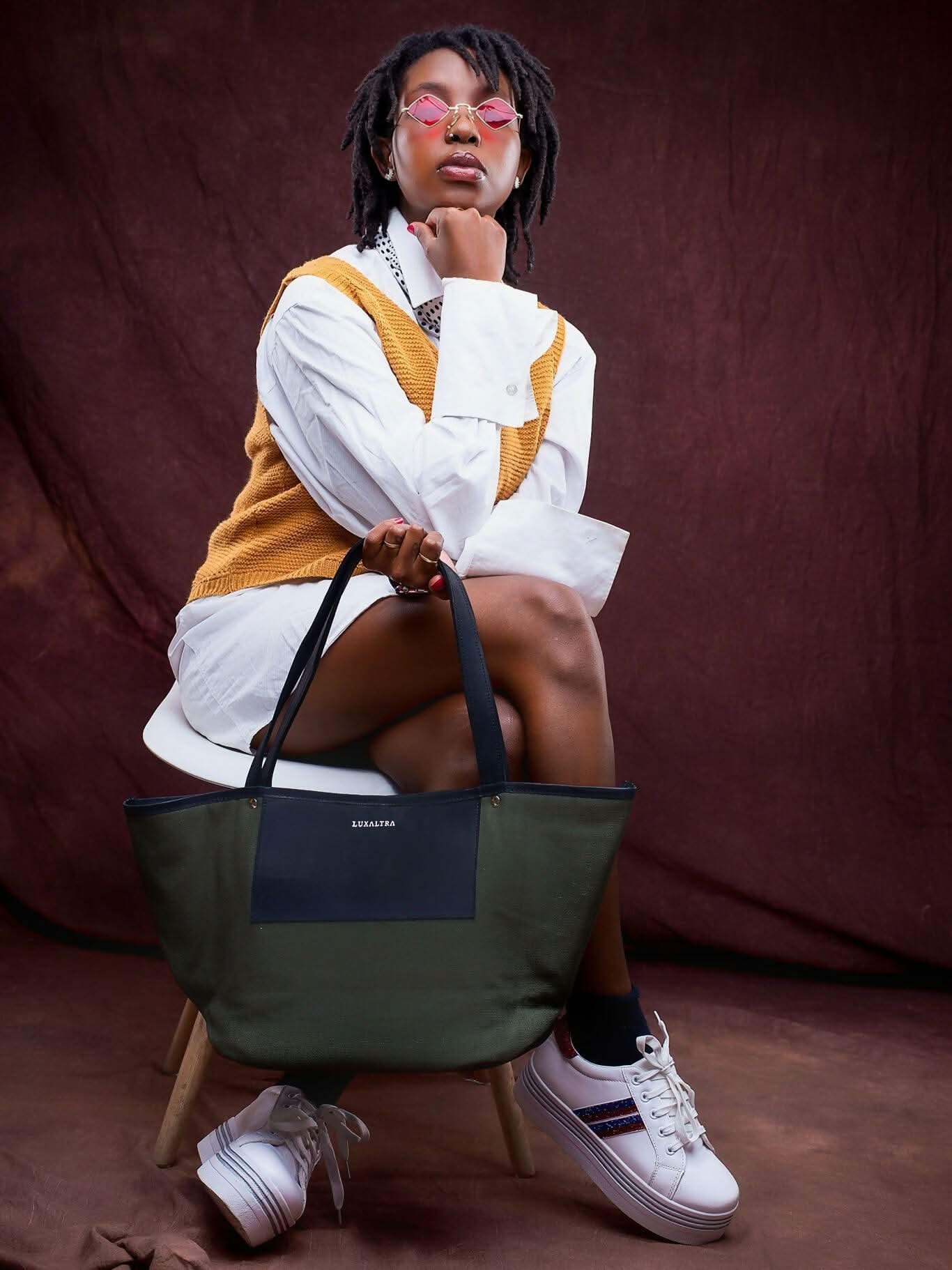 Luxaltra Tsavo Tote - Jungle Green - Shopzetu