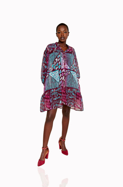 Zoe Qu'an Doll Dress - Burgundy - Shopzetu