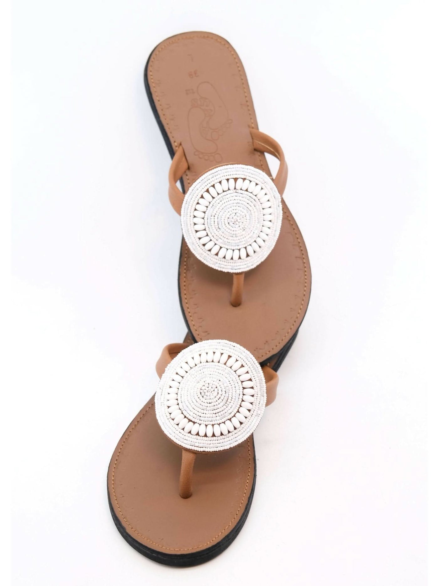 Azu's 19 Lines Macho Slip-Ons - White Print - Shopzetu