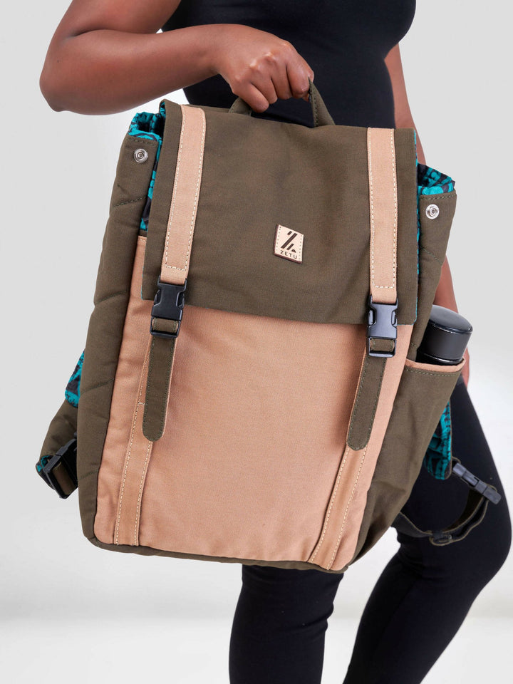 Zetu Africa Change Maker - Green / Tan - Shopzetu