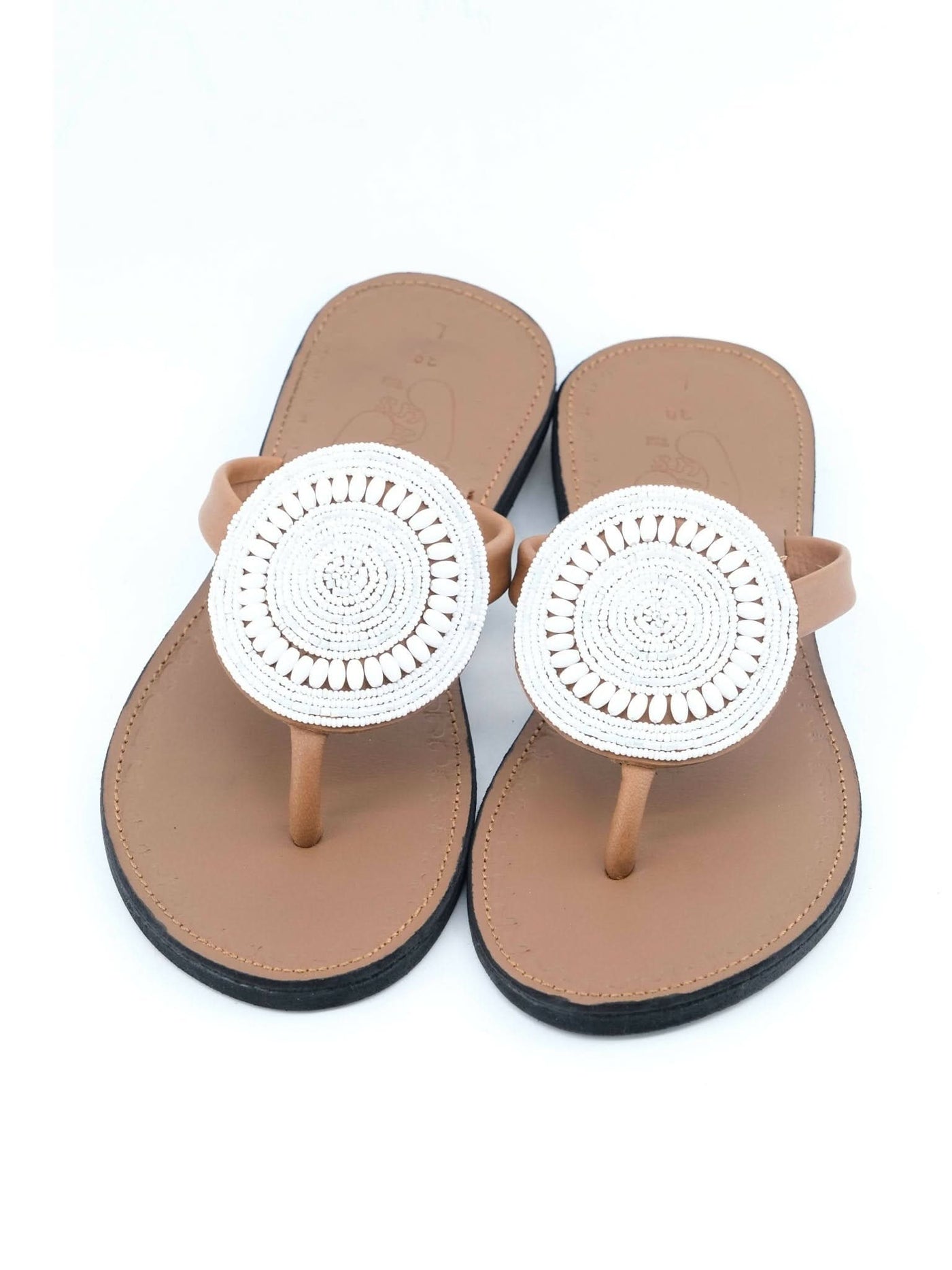 Azu's 19 Lines Macho Slip-Ons - White Print - Shopzetu