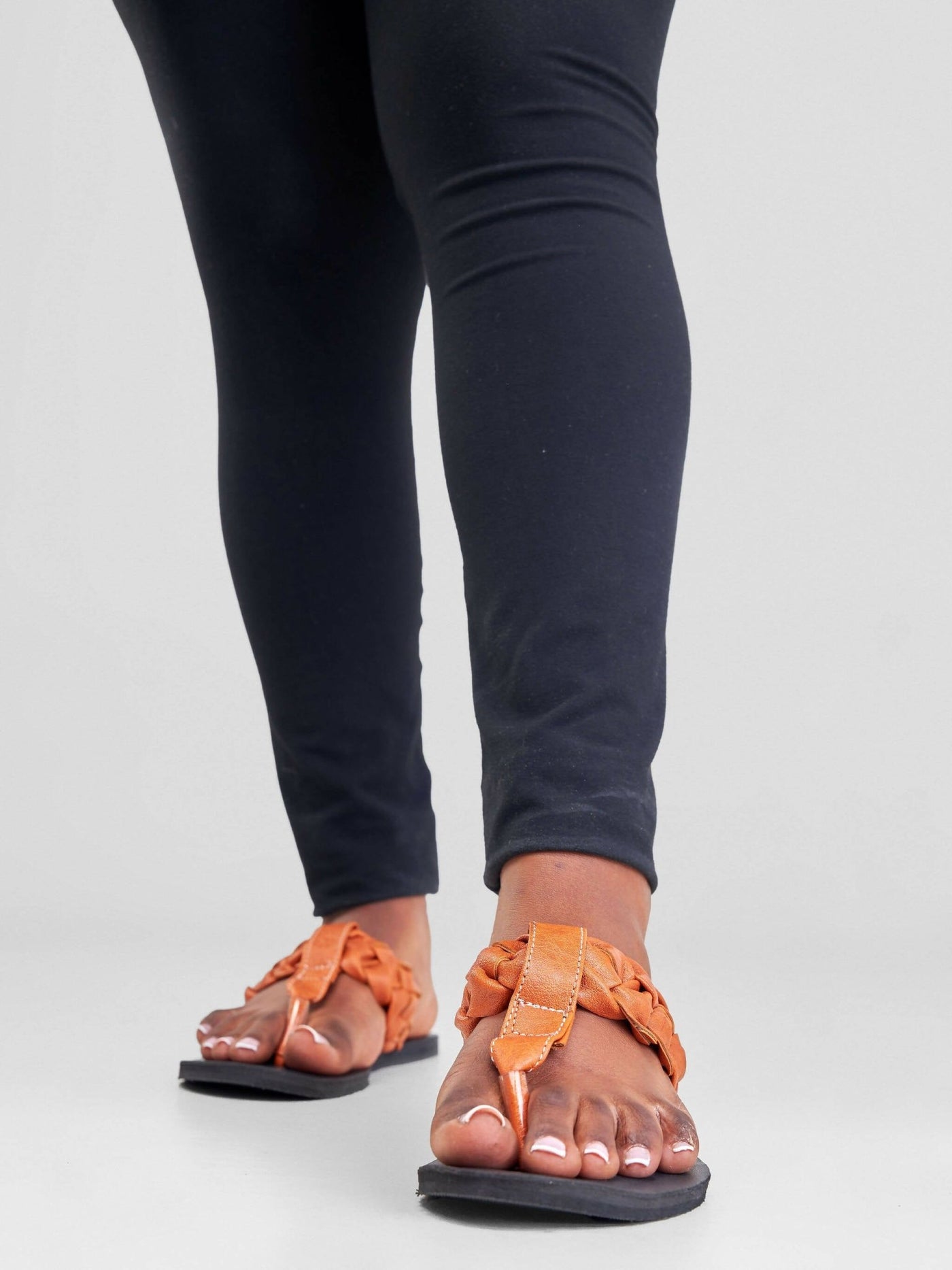 Biba Trends Collections Nirrah Braided Sandals - Brown / Black - Shopzetu