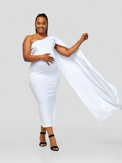 Vintlyne Pauline Dress - White - Shopzetu