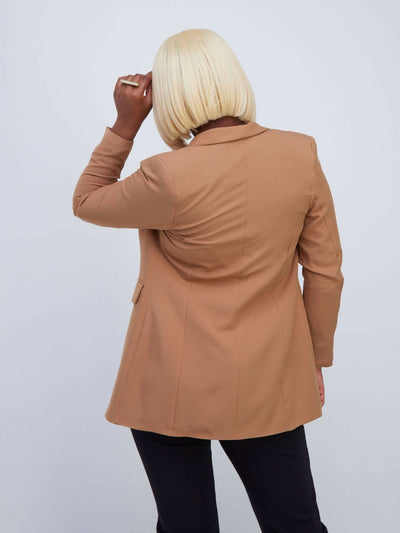 The Fashion Frenzy Blazer - Brown - Shopzetu