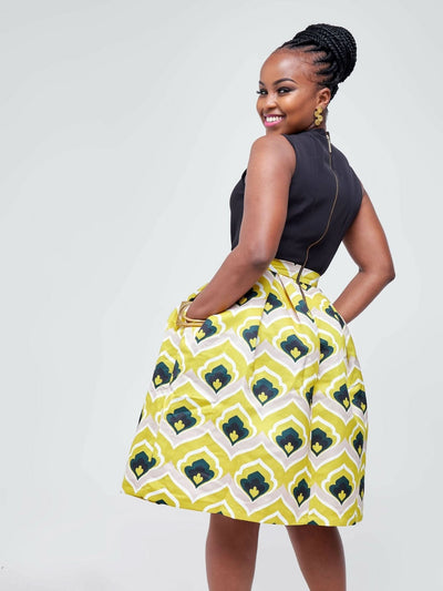 The Fashion Frenzy Skater – Black / Yellow - Shop Zetu Kenya