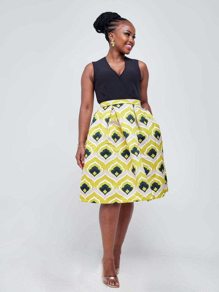 The Fashion Frenzy Skater – Black / Yellow - Shop Zetu Kenya