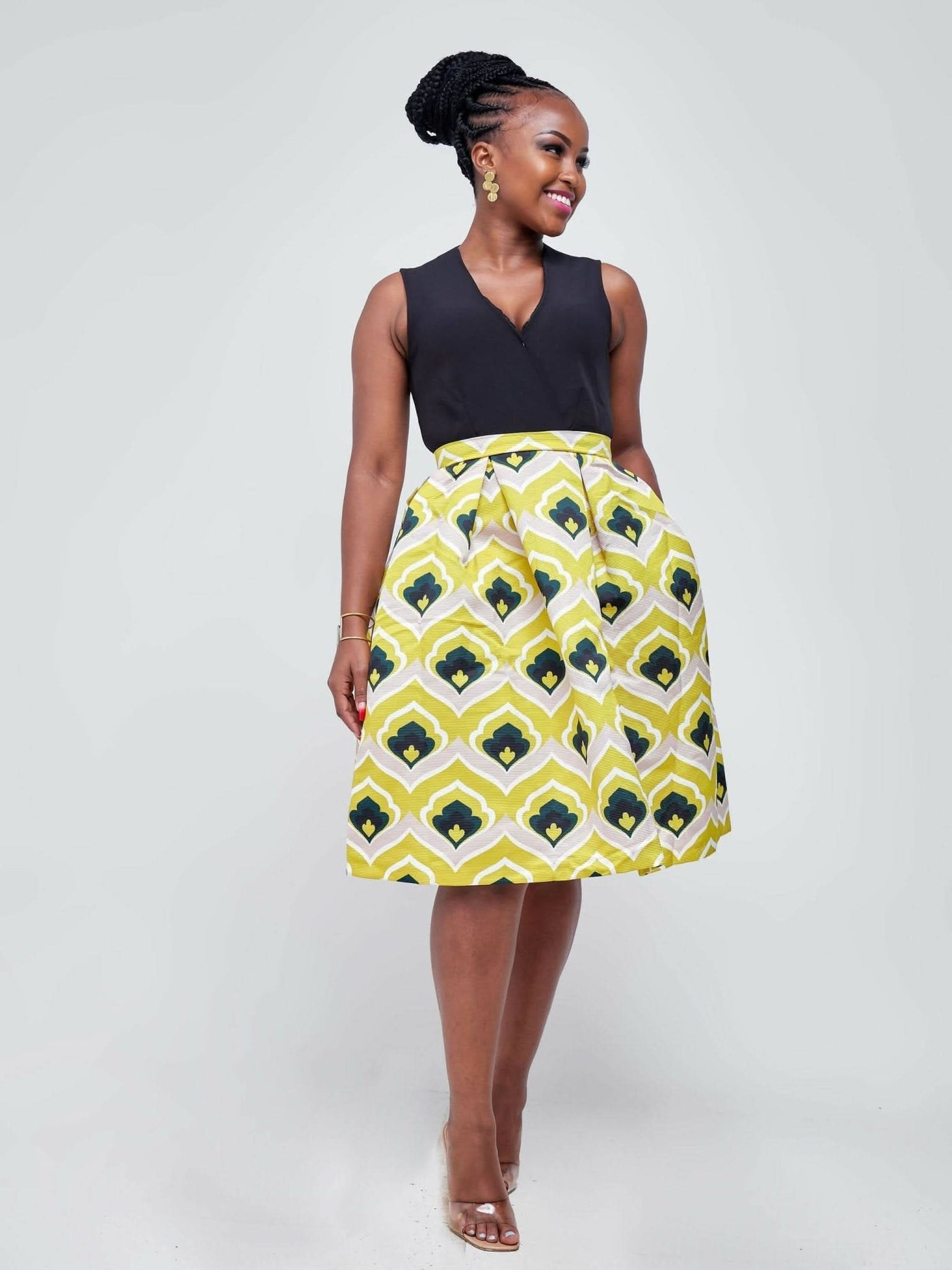 The Fashion Frenzy Skater – Black / Yellow - Shop Zetu Kenya