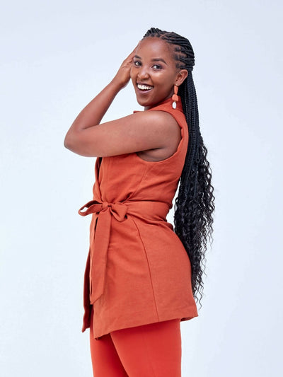 The Fashion Frenzy Suit - Red Rust - Shop Zetu Kenya