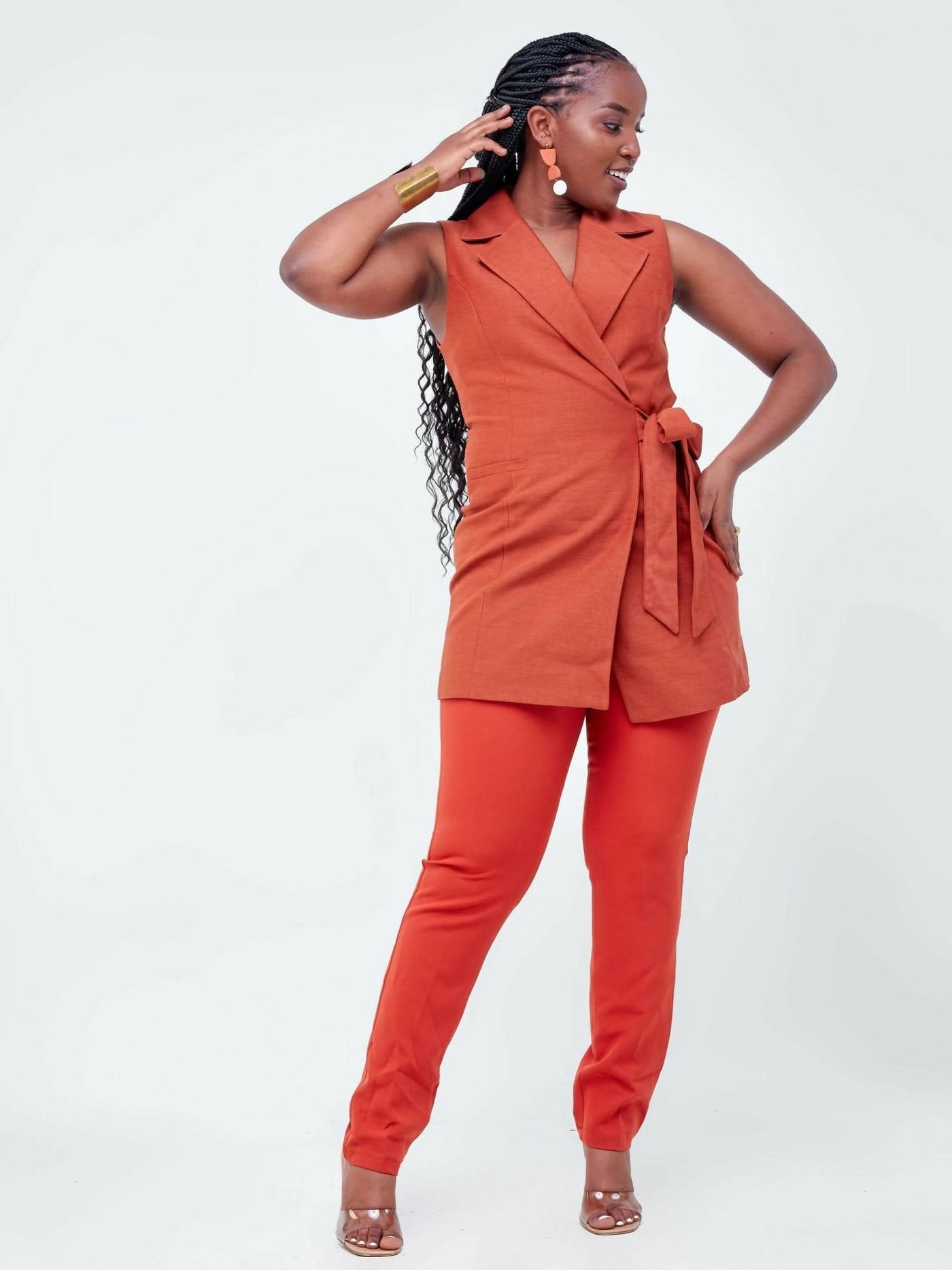 The Fashion Frenzy Suit - Red Rust - Shop Zetu Kenya