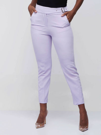 The Fashion Frenzy Trouser - Purple - Shop Zetu Kenya