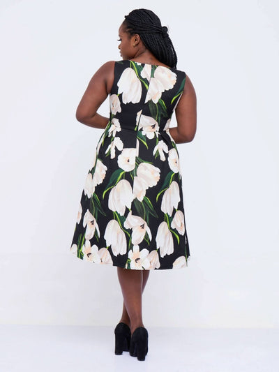 The Fashion Frenzy Tulip Skater - Black - Shop Zetu Kenya