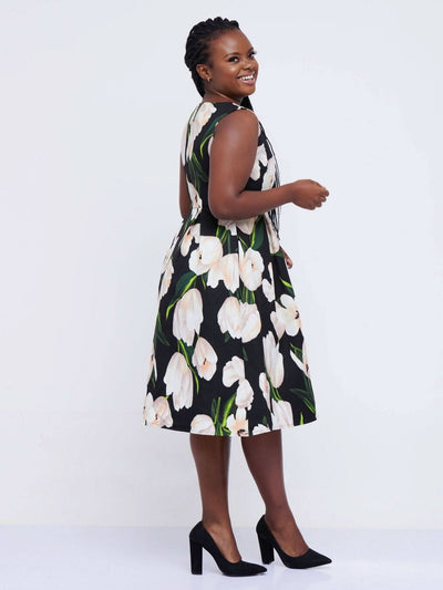 The Fashion Frenzy Tulip Skater - Black - Shop Zetu Kenya