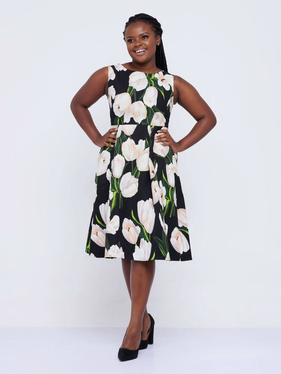 The Fashion Frenzy Tulip Skater - Black - Shop Zetu Kenya
