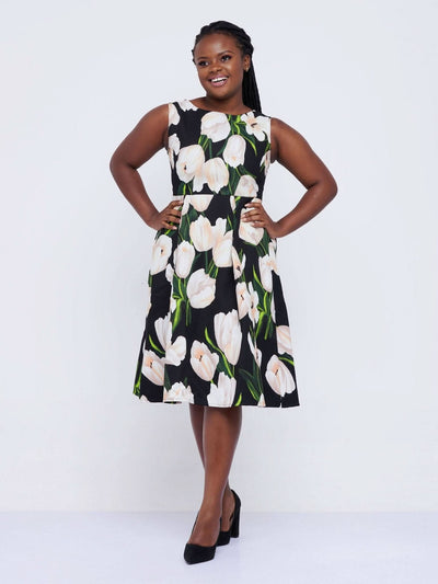 The Fashion Frenzy Tulip Skater - Black - Shop Zetu Kenya