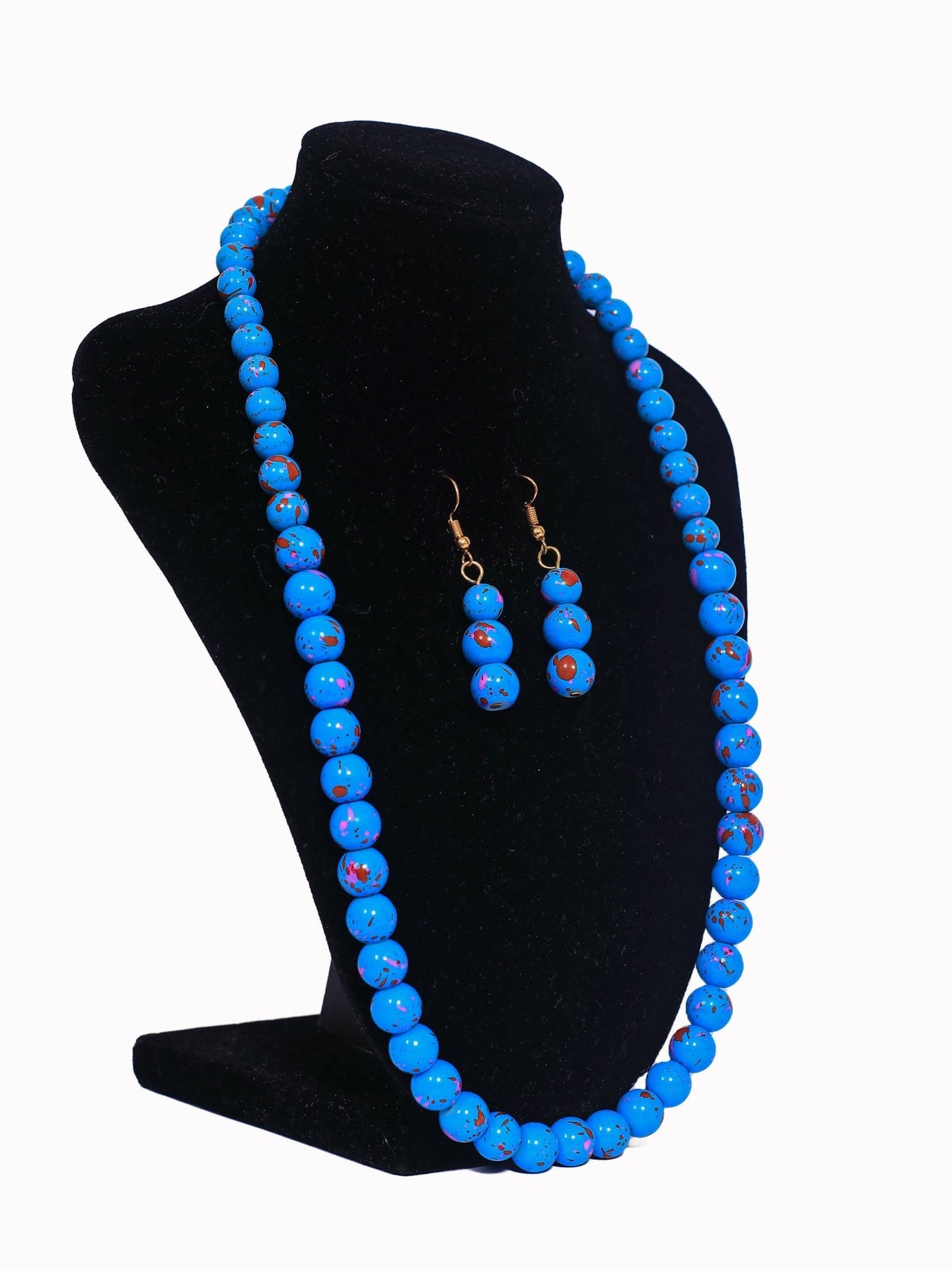 Klewisia Closet Shell Pearls Necklace Jewellery - Blue - Shopzetu