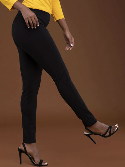 Vivo Basic Panelled Leisure Pants - Black - Shopzetu