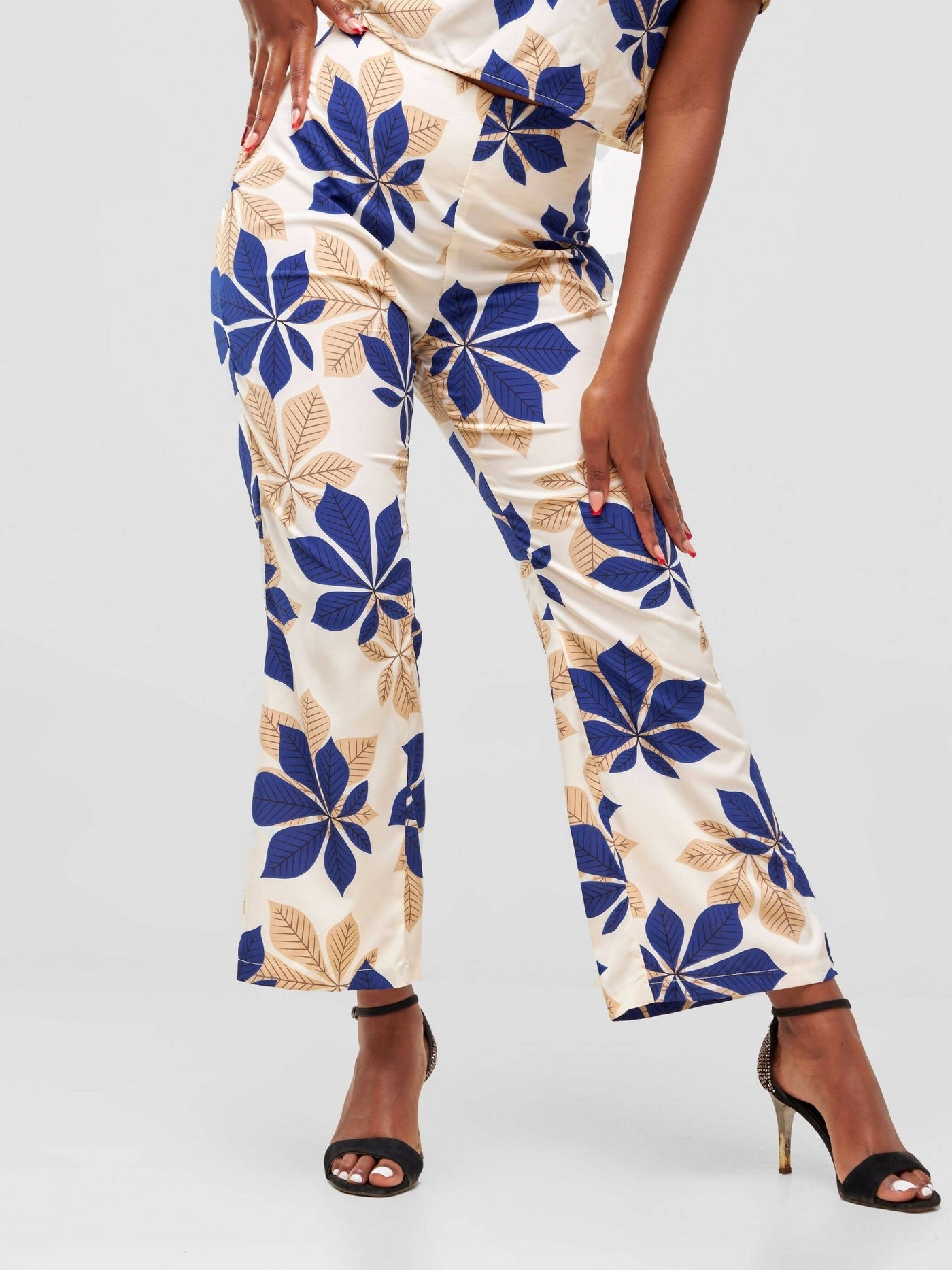 Timyt Urban Wear Formal Pallazo Pants - Floral - Shopzetu