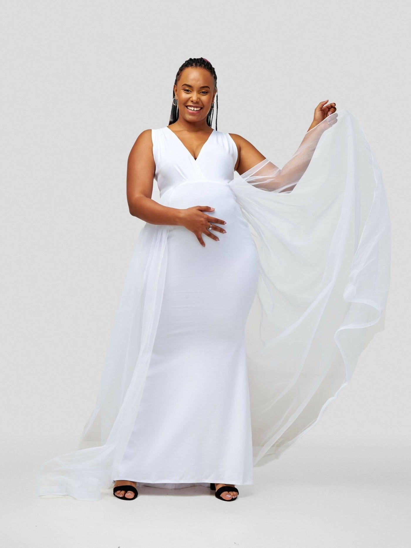 Vintlyne Jojo Dress - White - Shopzetu