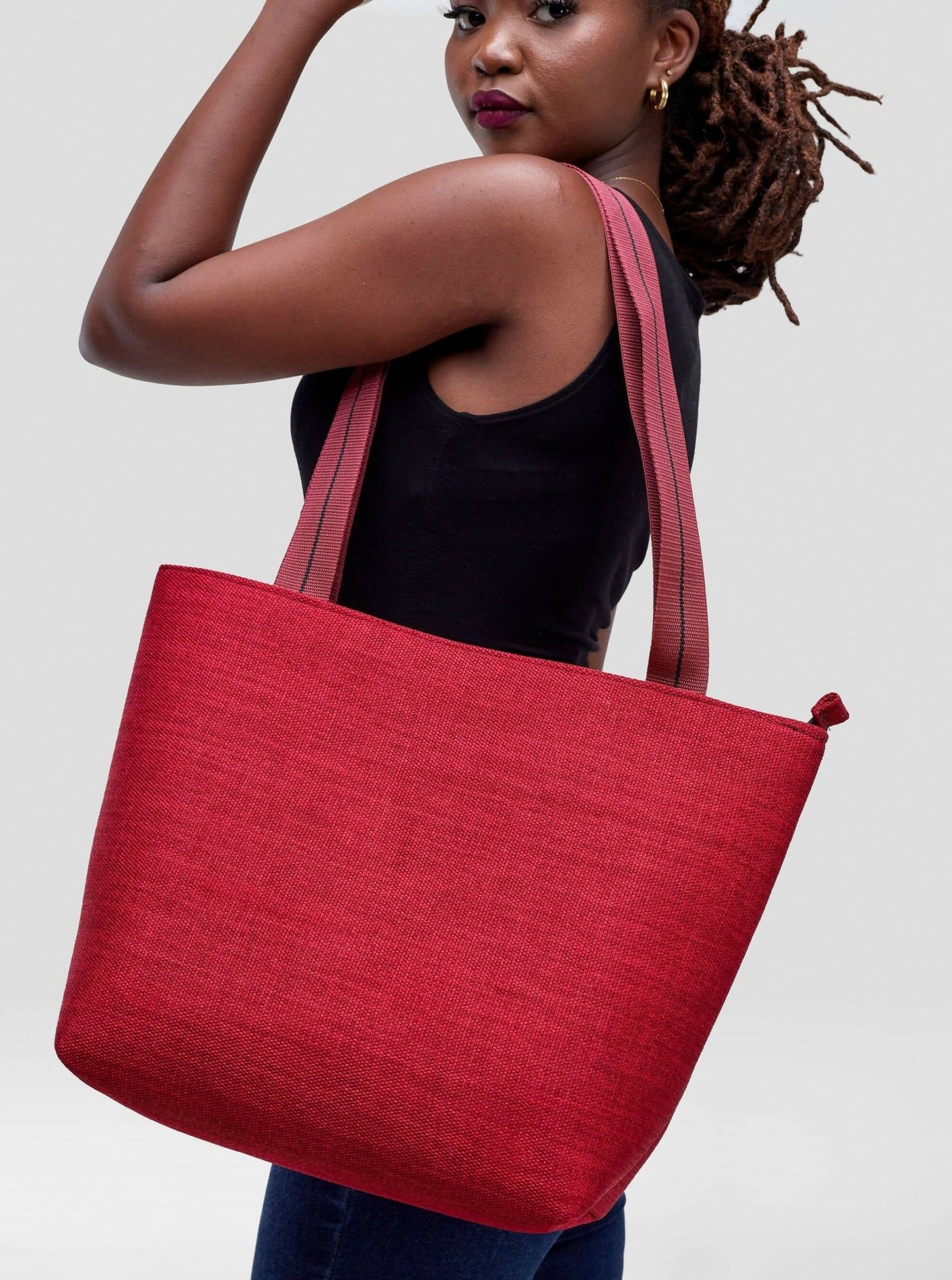 Fine Things Sack Bag - Red - Shopzetu