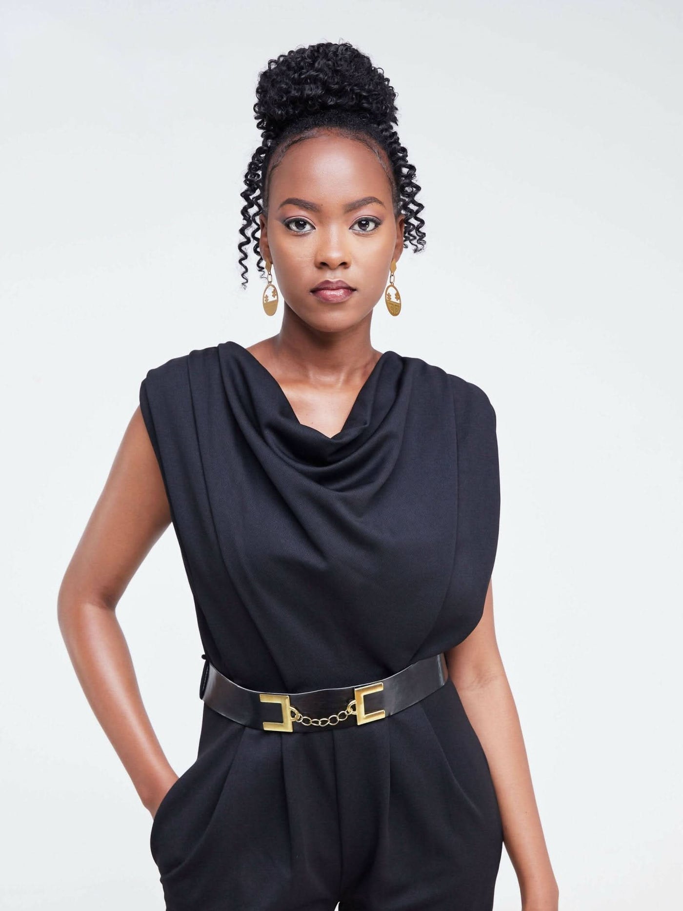 The Fashion Frenzy Inaya Jumpsuit - Black - Shopzetu