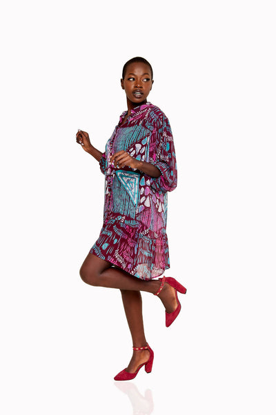 Zoe Qu'an Doll Dress - Burgundy - Shopzetu