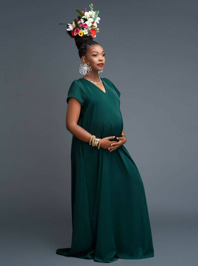 Zia Africa "Sagittarius" Dress - Emerald - Shopzetu