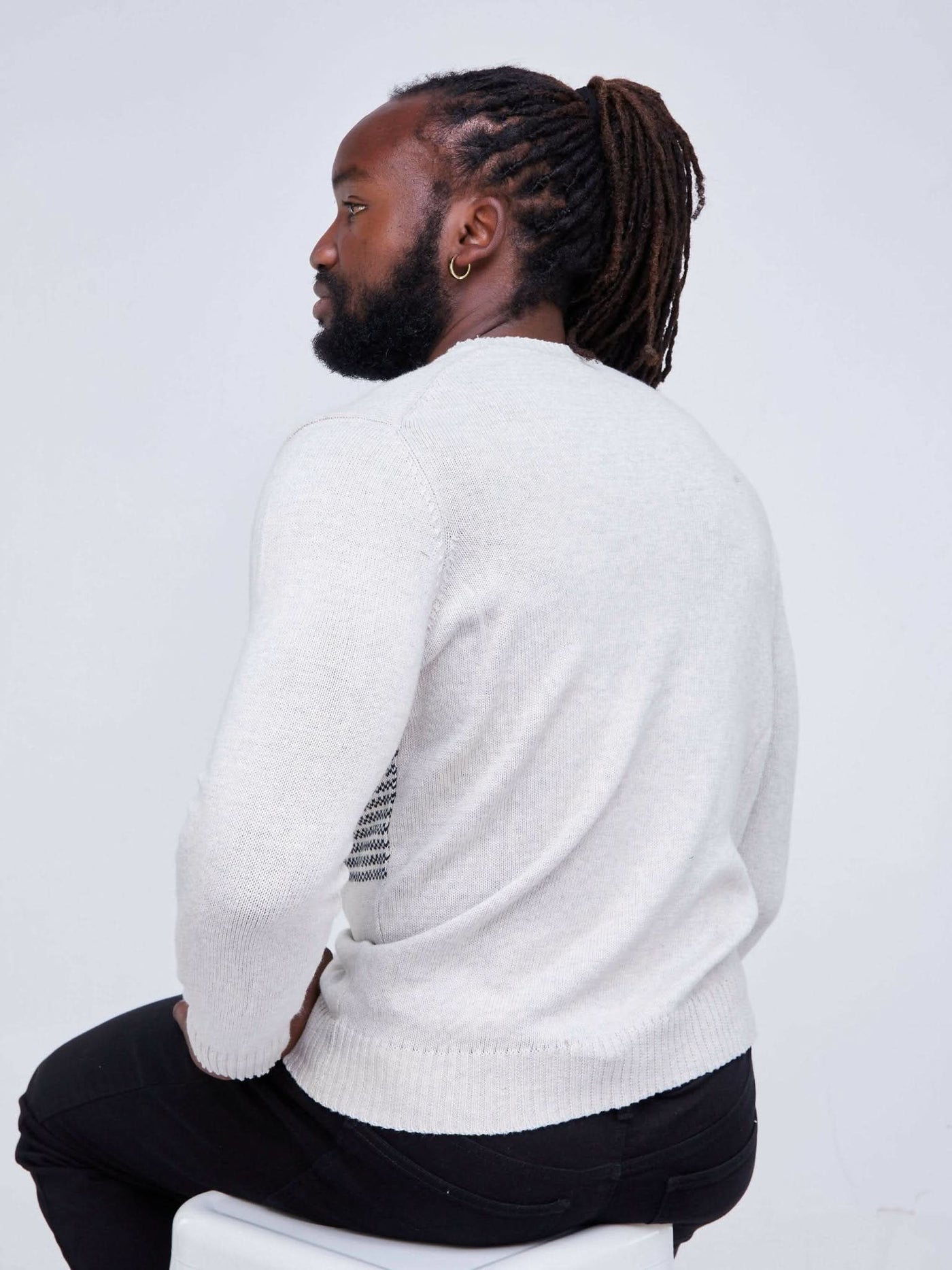 Zola Classy Checked Cardigan - Grey - Shop Zetu Kenya