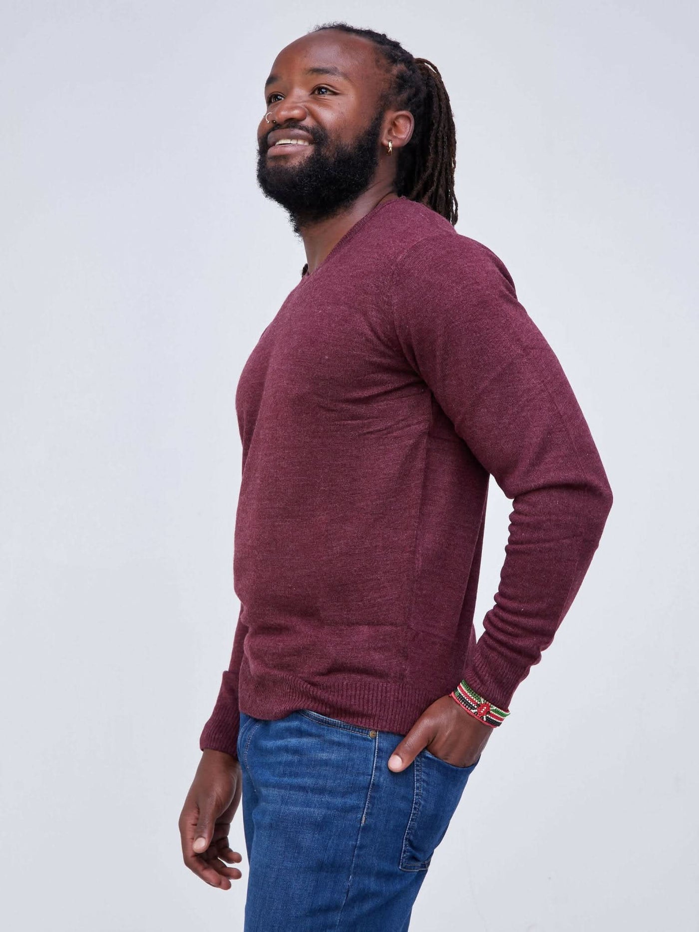 Zola Free Size Cardigan - Maroon - Shop Zetu Kenya