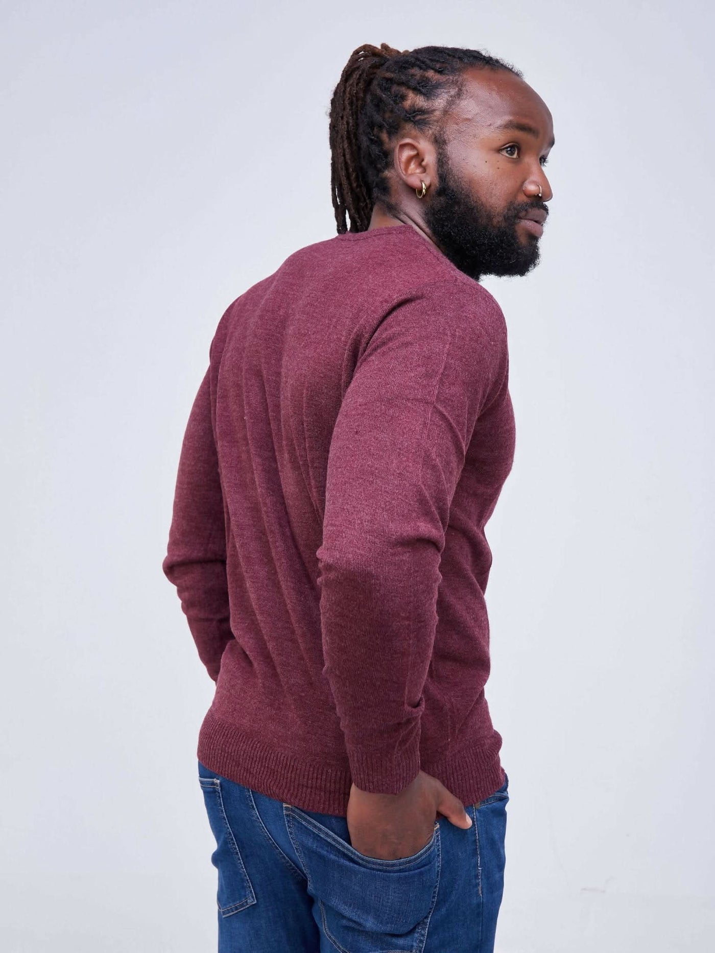 Zola Free Size Cardigan - Maroon - Shop Zetu Kenya