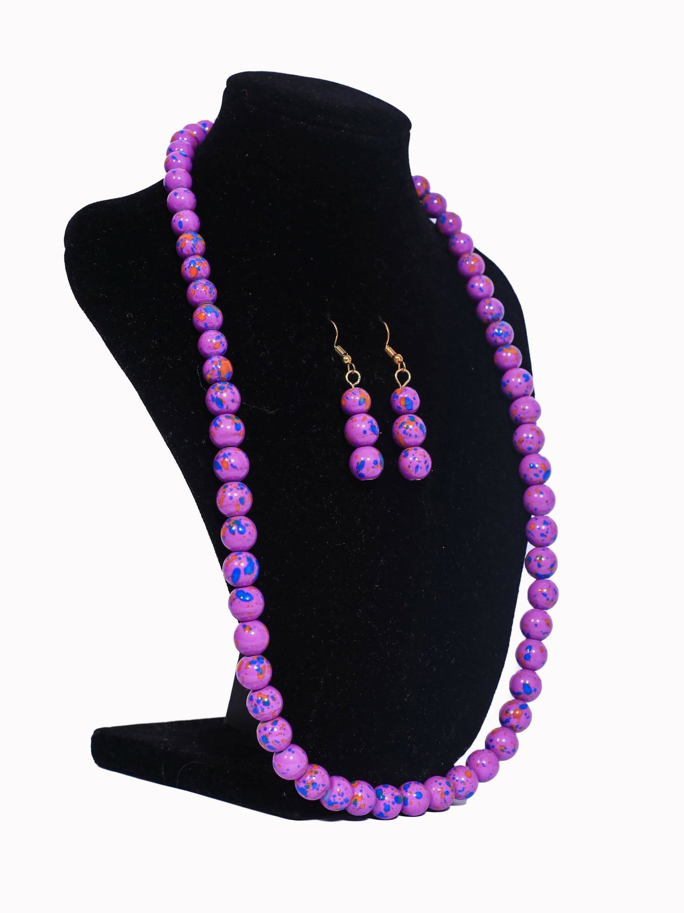 Klewisia Closet Shell Pearls Necklace Jewellery - Purple - Shopzetu